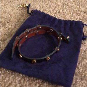 Tory Burch double wrap logo bracelet